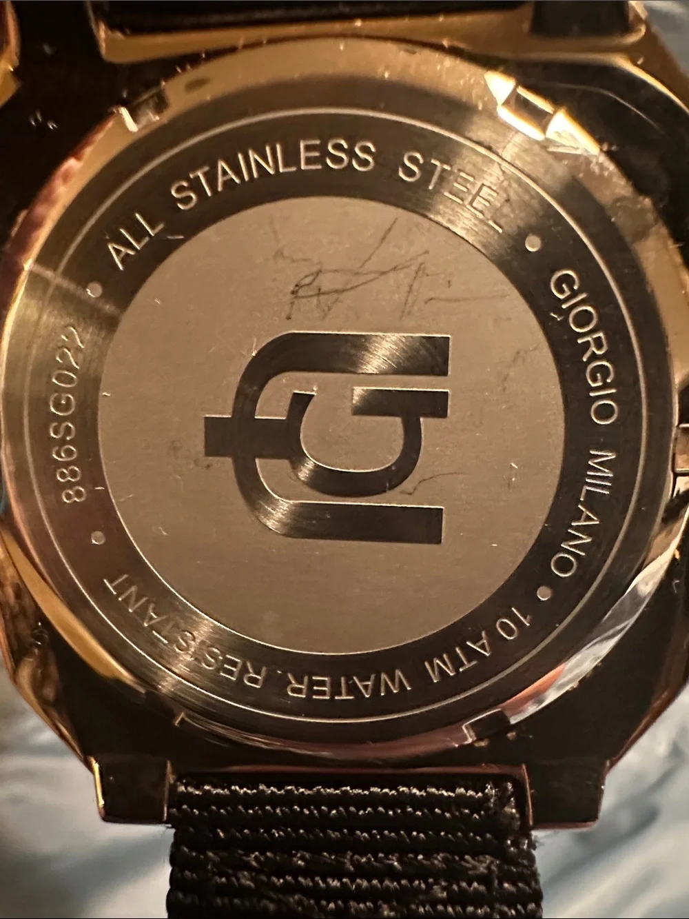 Gold Men's Chronograph Watch - Gold Dial